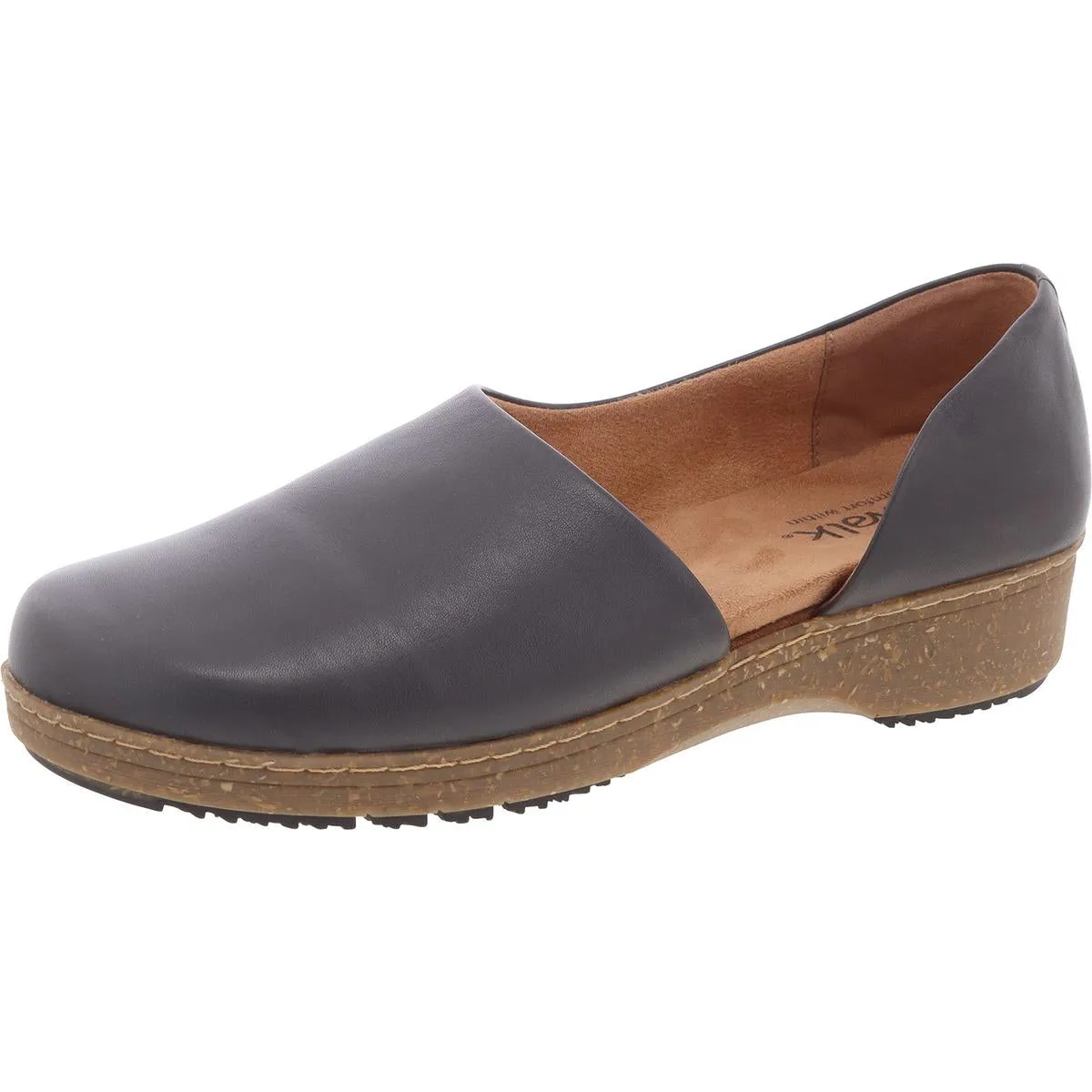 Addie Womens Leather D'Orsay Clogs