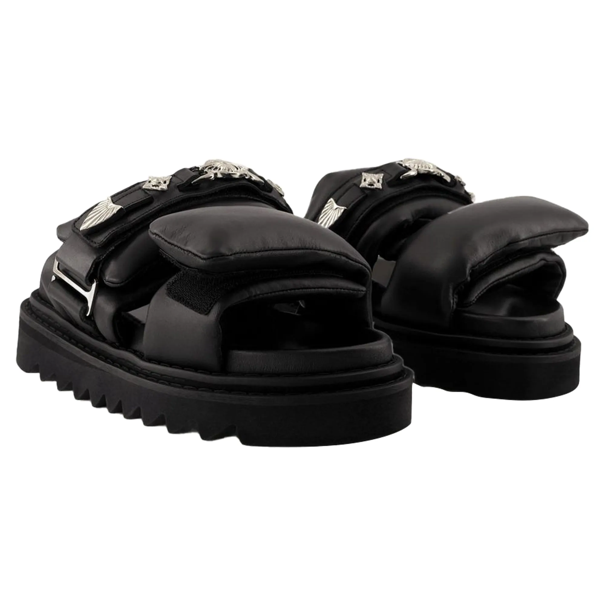 Aj1382 Sandals - Toga Pulla - Leather - Black