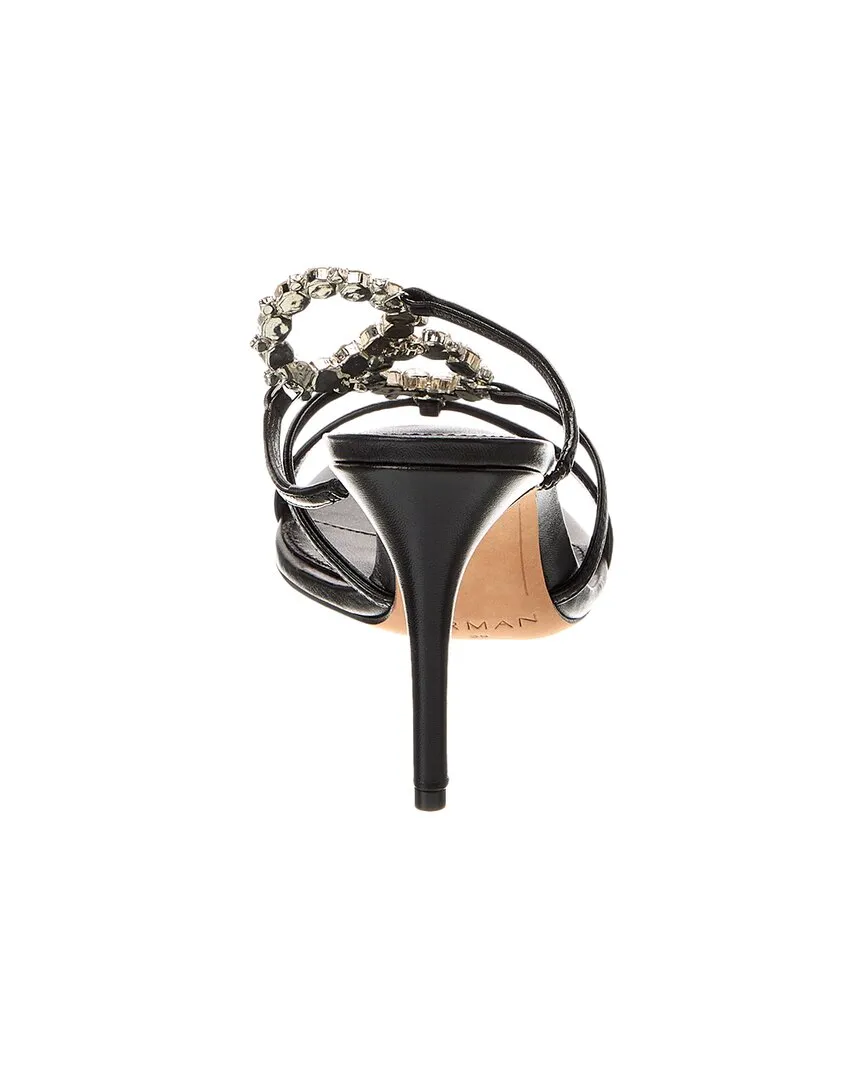 Alexandre Birman Alice Crystal 90 Leather Mule