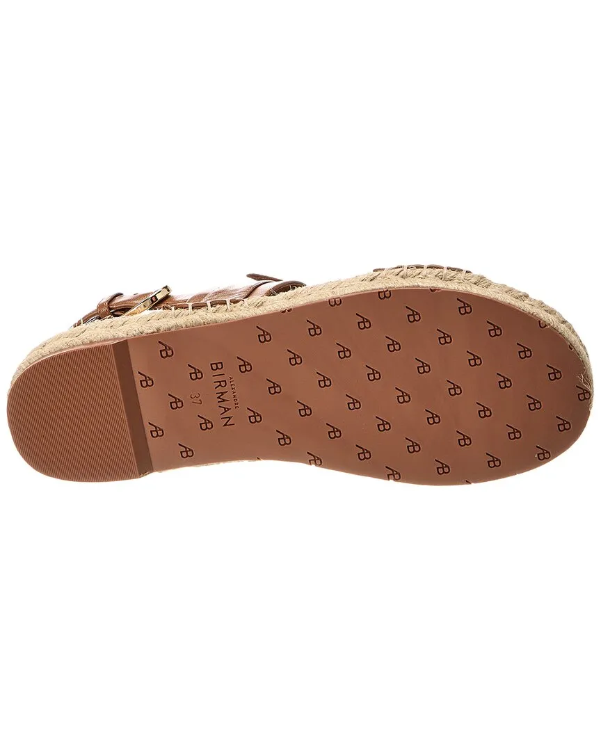 Alexandre Birman Clarita Leather Espadrille Sandal
