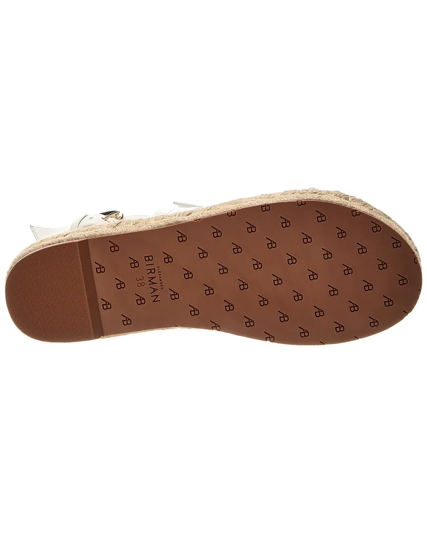 Alexandre Birman Clarita Leather Espadrille Sandal