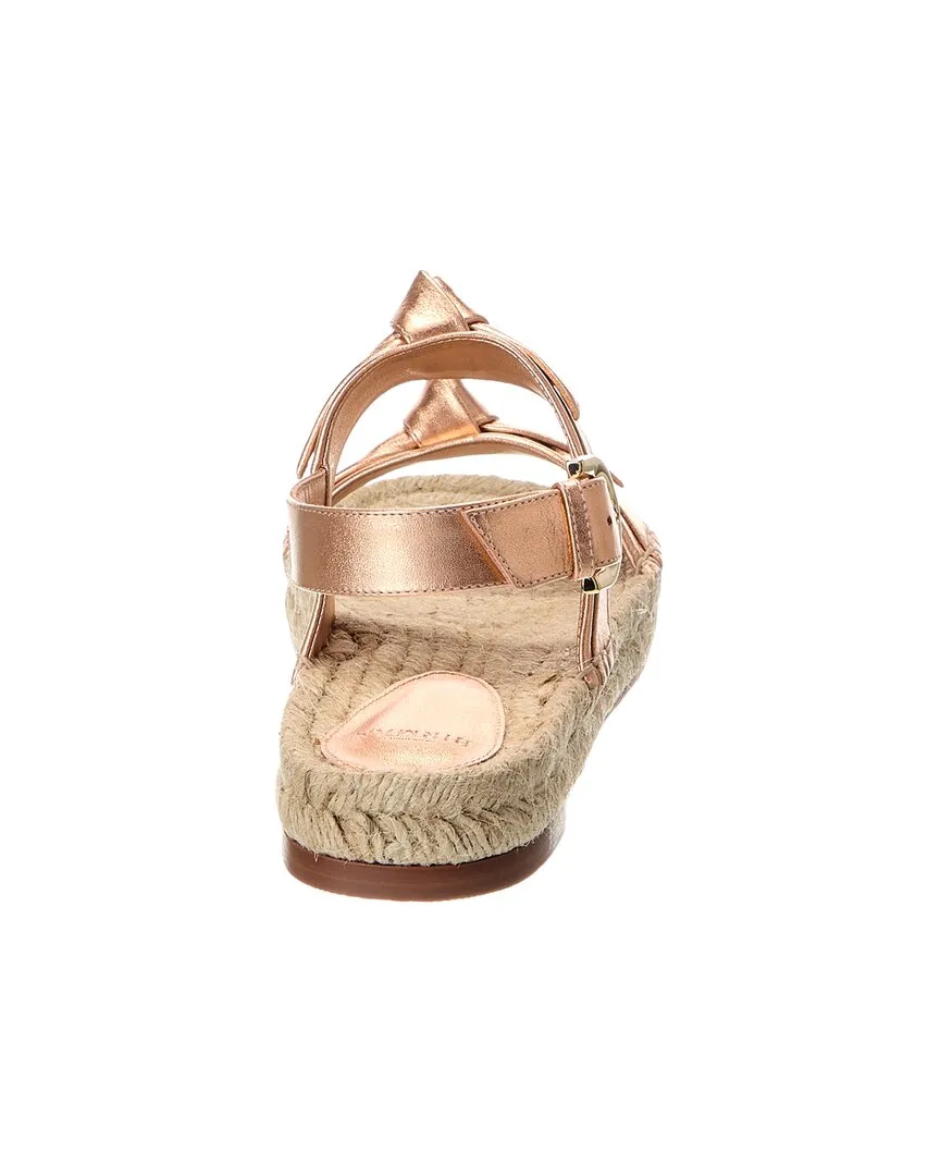 Alexandre Birman Clarita Leather Espadrille Sandal