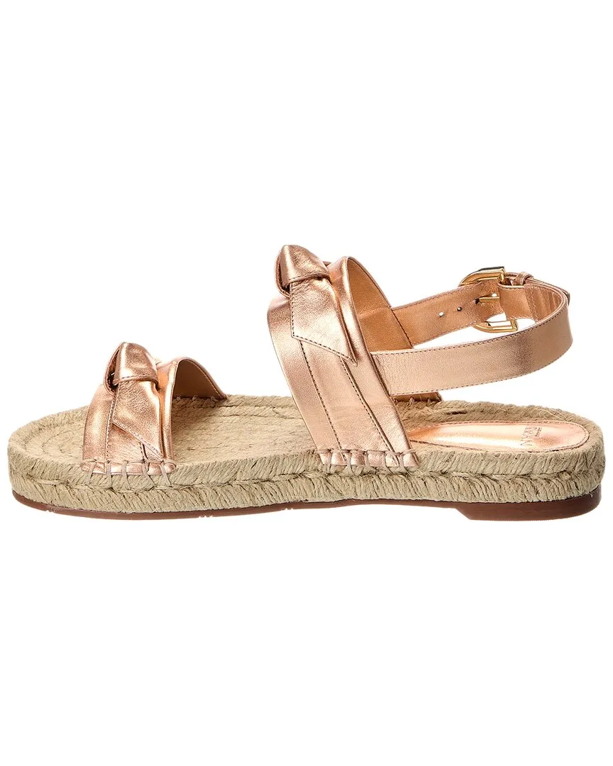 Alexandre Birman Clarita Leather Espadrille Sandal