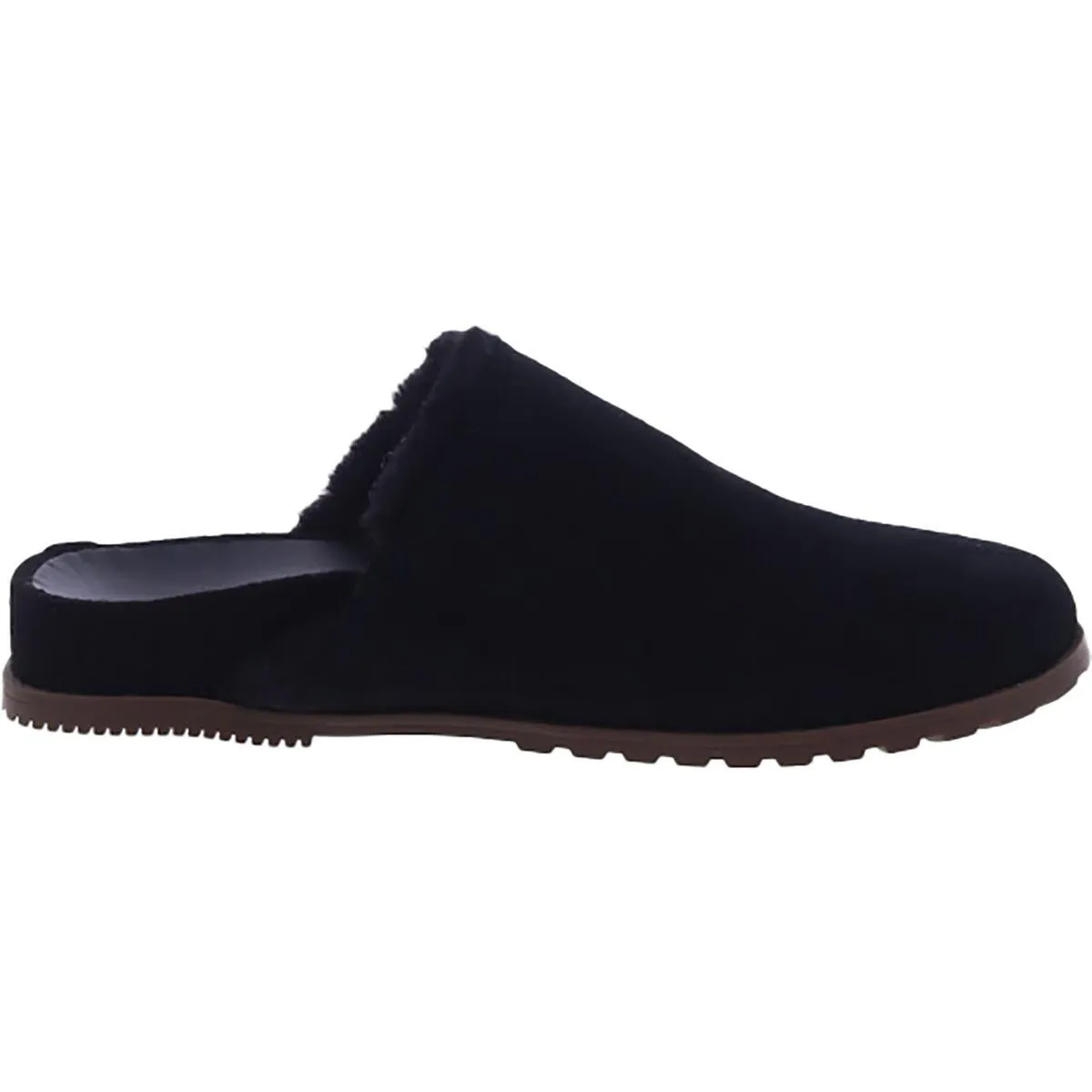 Arlette Womens Suede Faux Fur Lined Mules