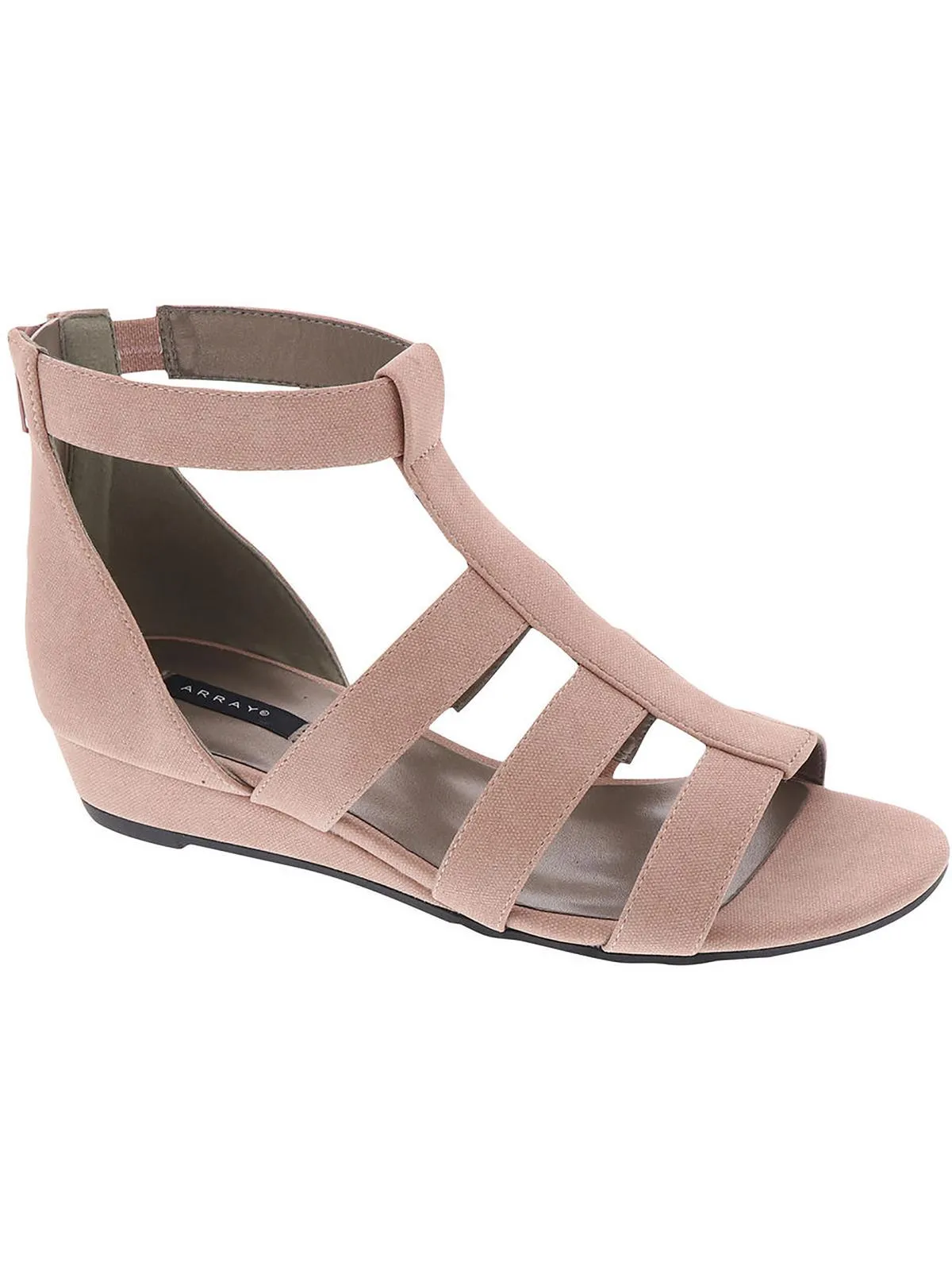 Athena Womens Open Toe Ankle Strap Wedge Sandals
