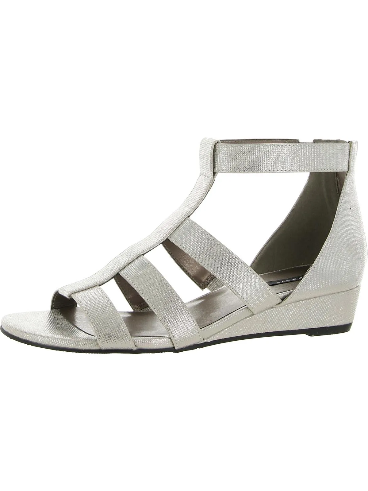 Athena Womens Open Toe Ankle Strap Wedge Sandals