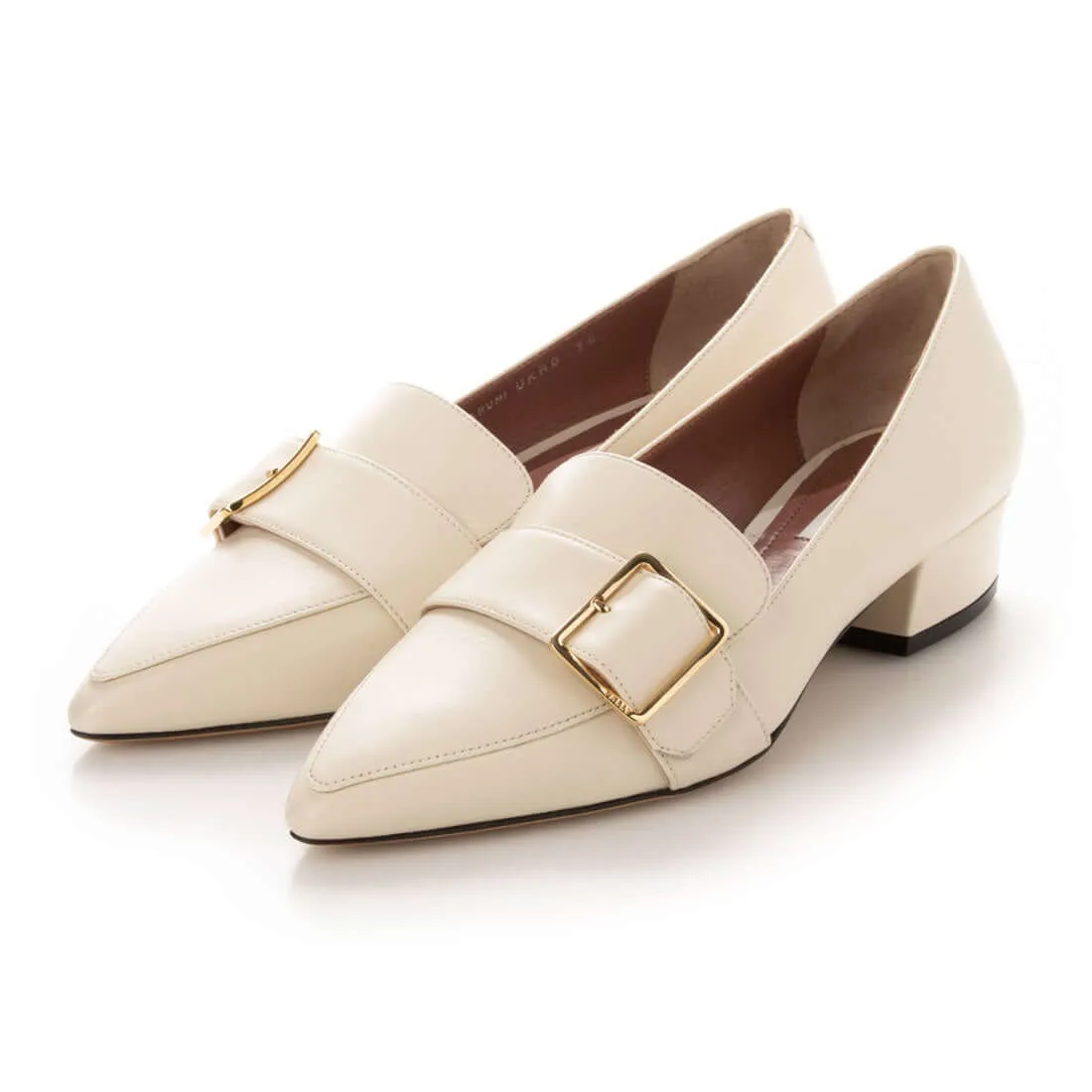 Bally Harumi Women's 6223783 Bone Calf Leather Buckled Mules