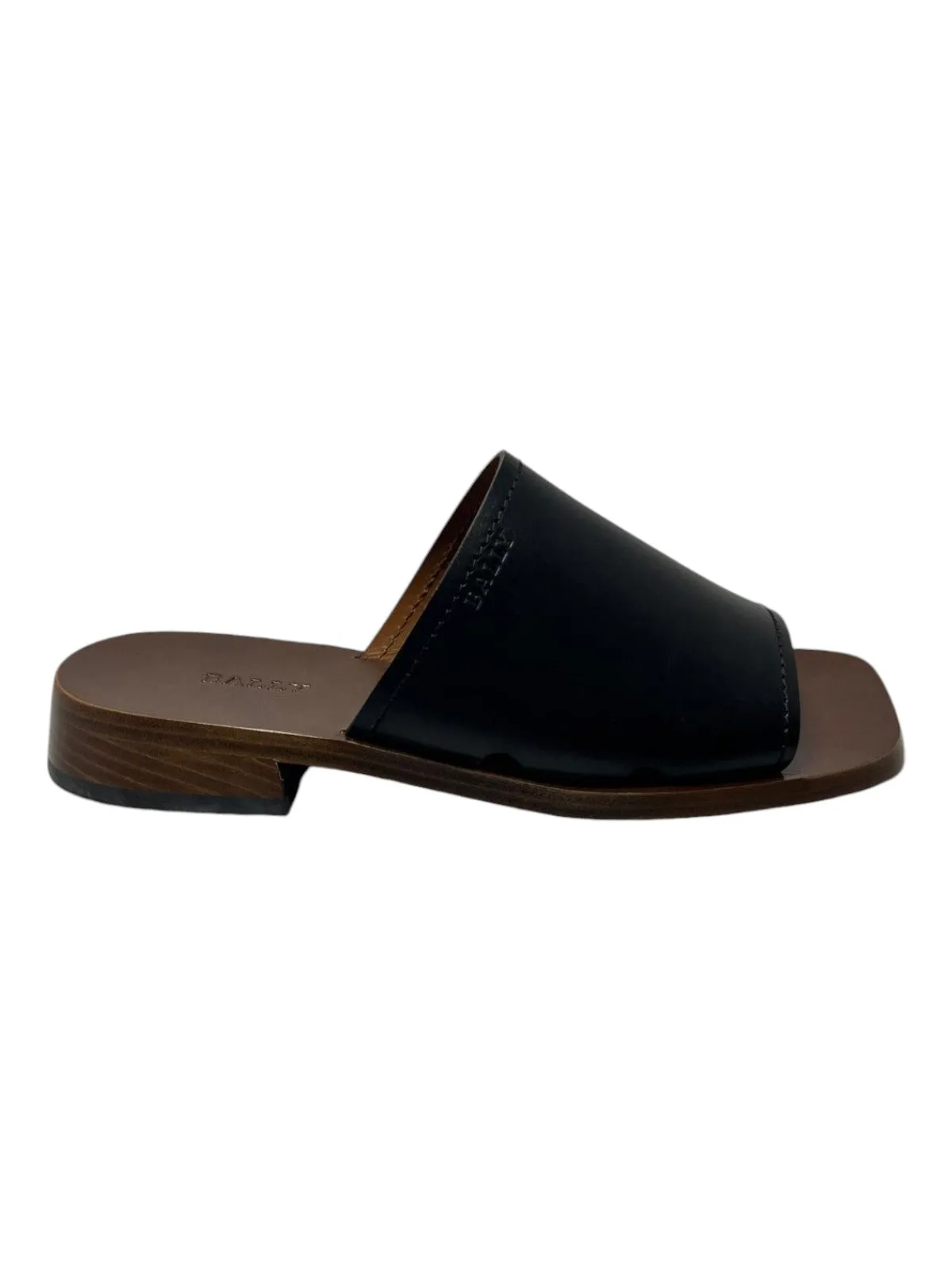 Bally Ofera 6225848 Ladies Black Plain Leather Flat