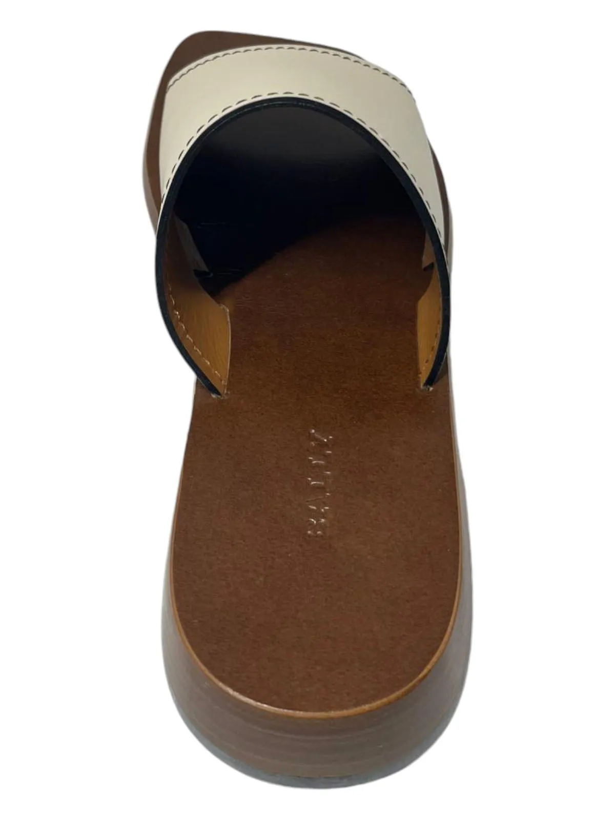 Bally Ofera 6225850 Ladies Bone Plain Leather Flat Sandals