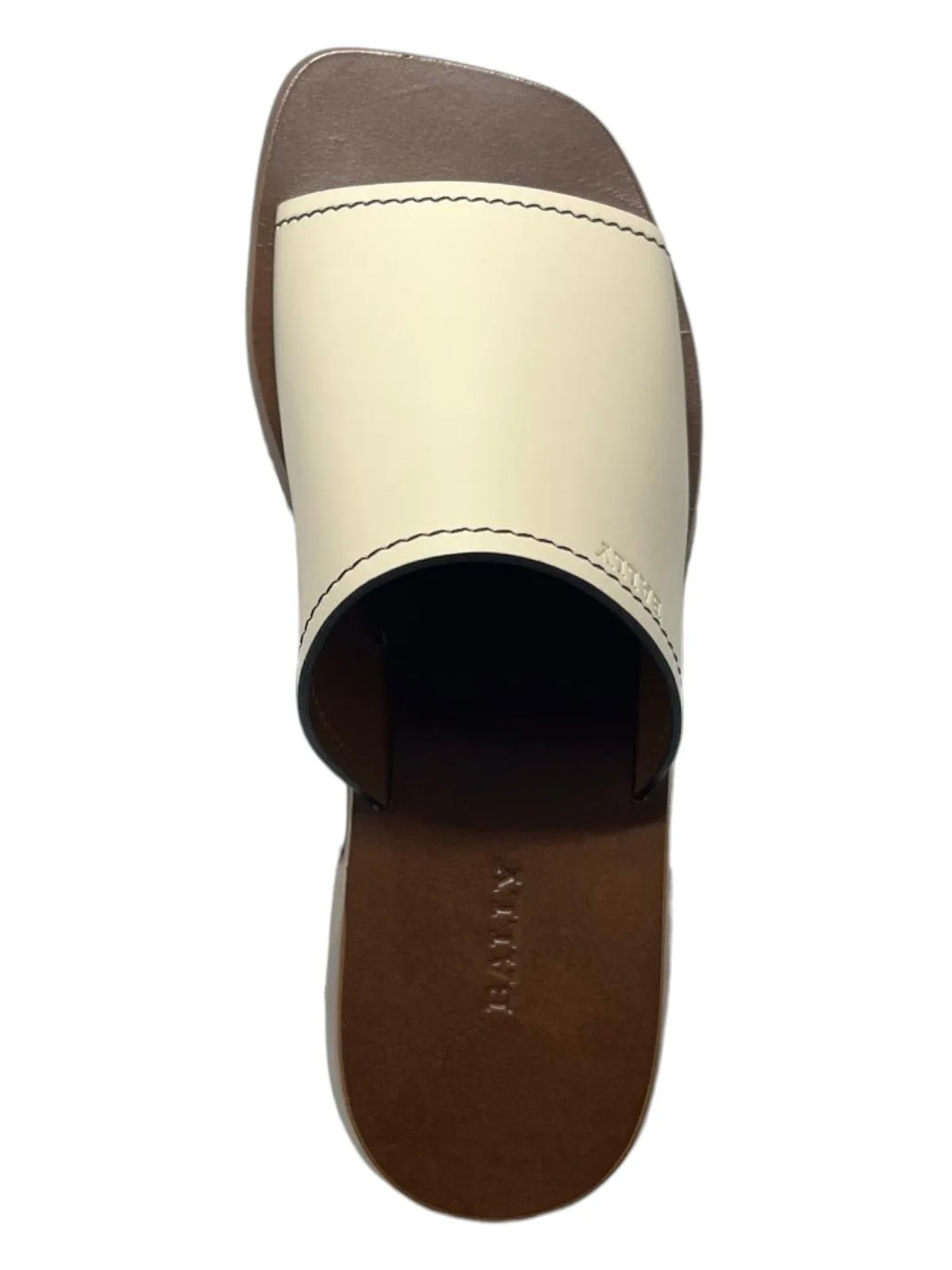 Bally Ofera 6225850 Ladies Bone Plain Leather Flat Sandals