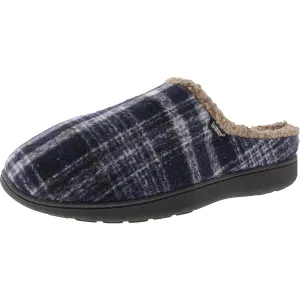 BHFO Womens Fur Lined Casual Loafer Slippers