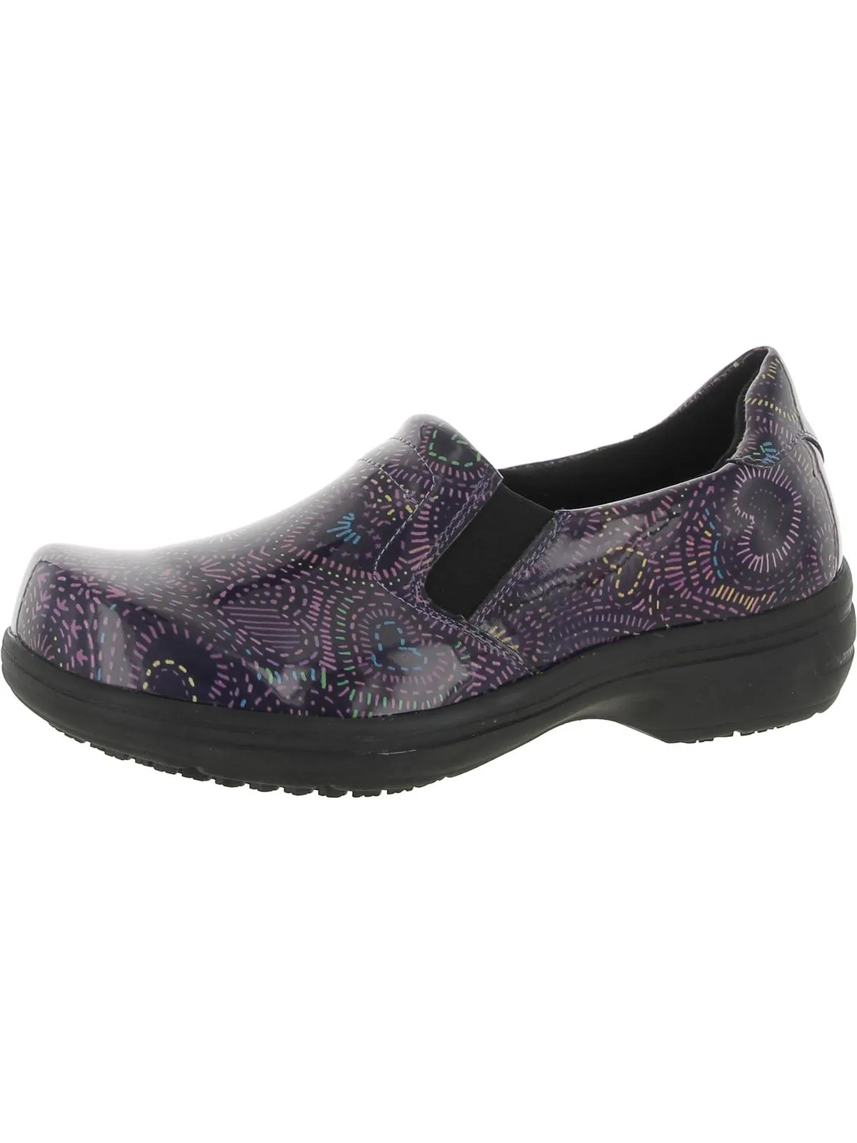 Bind Womens Patent Leather Slip On Clogs