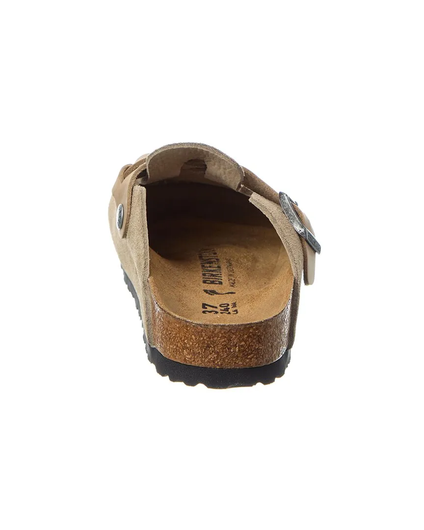 Birkenstock Boston Braided Narrow Suede Clog