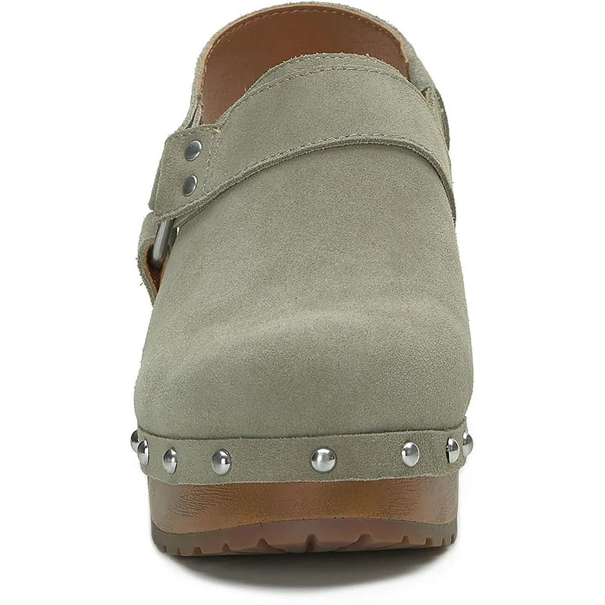 Blaton Womens Suede Platform Clogs