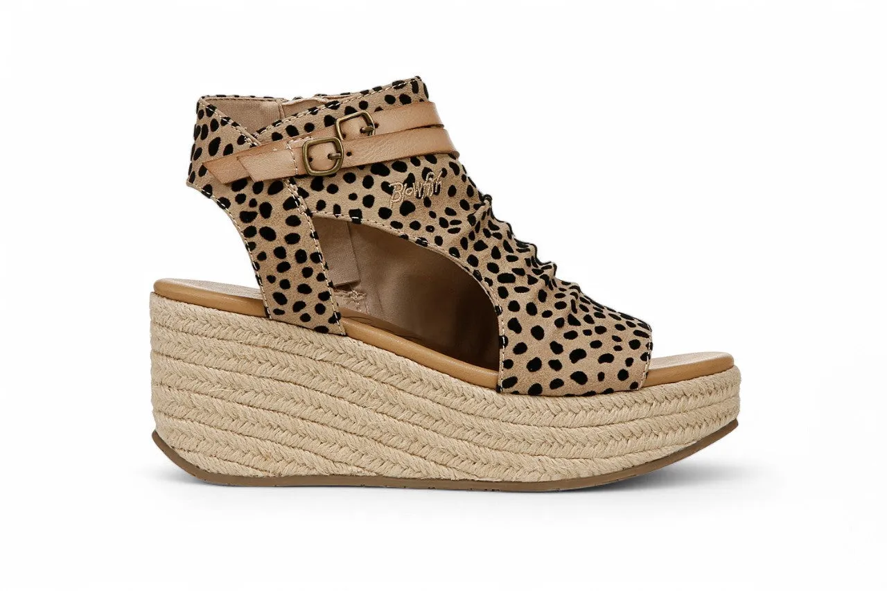 Blowfish Malibu Women's Brown Wedge Sandals - Lacey C Rope