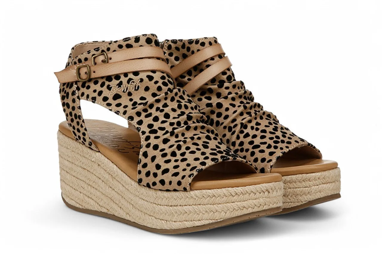 Blowfish Malibu Women's Brown Wedge Sandals - Lacey C Rope