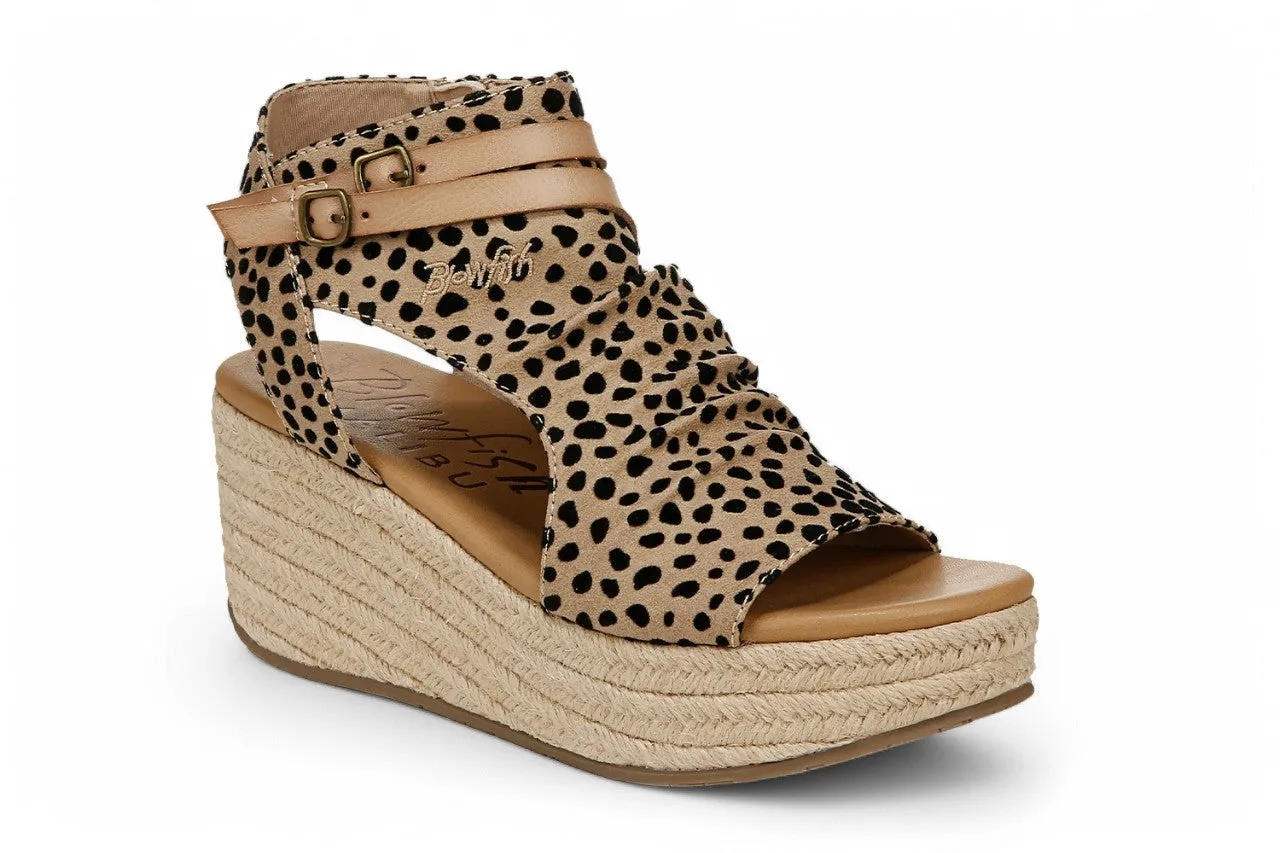 Blowfish Malibu Women's Brown Wedge Sandals - Lacey C Rope