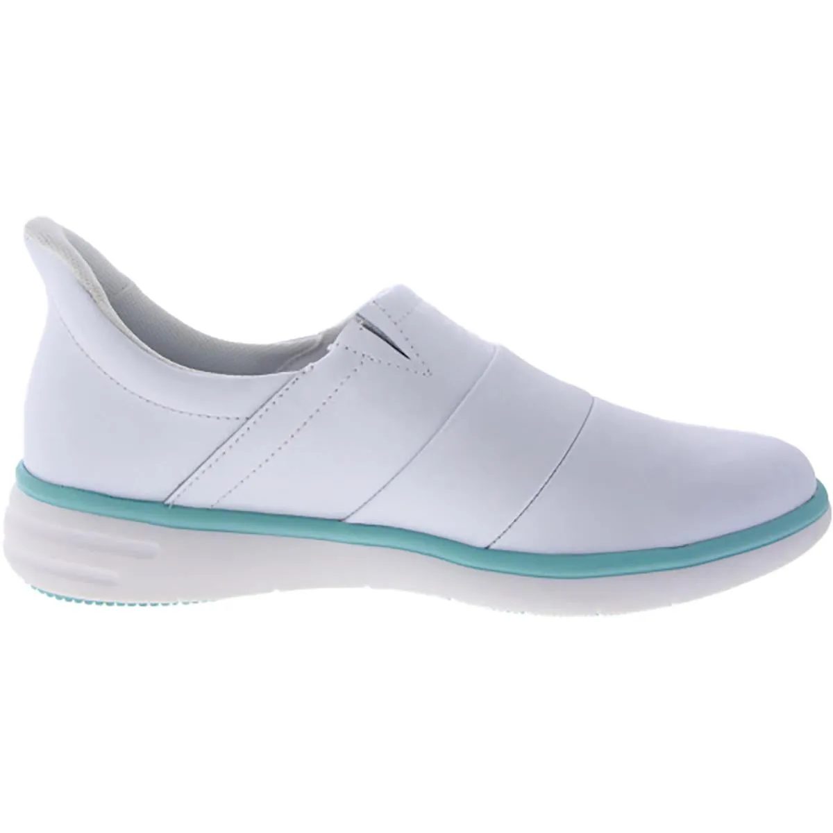Breeze Womens Leather Slip On Clogs