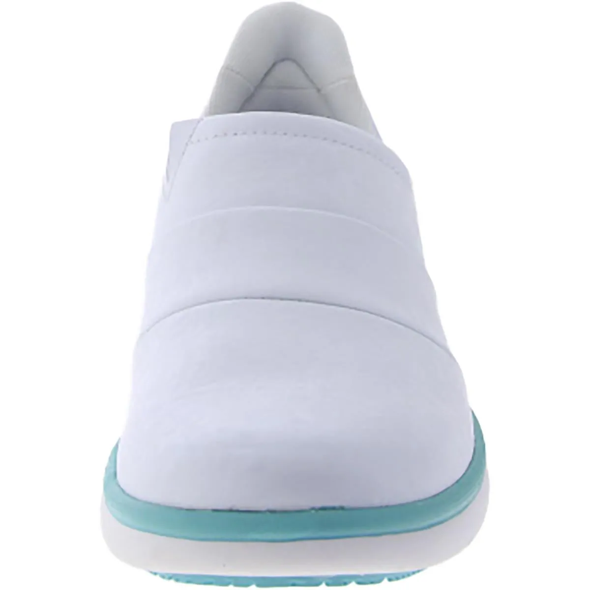 Breeze Womens Leather Slip On Clogs