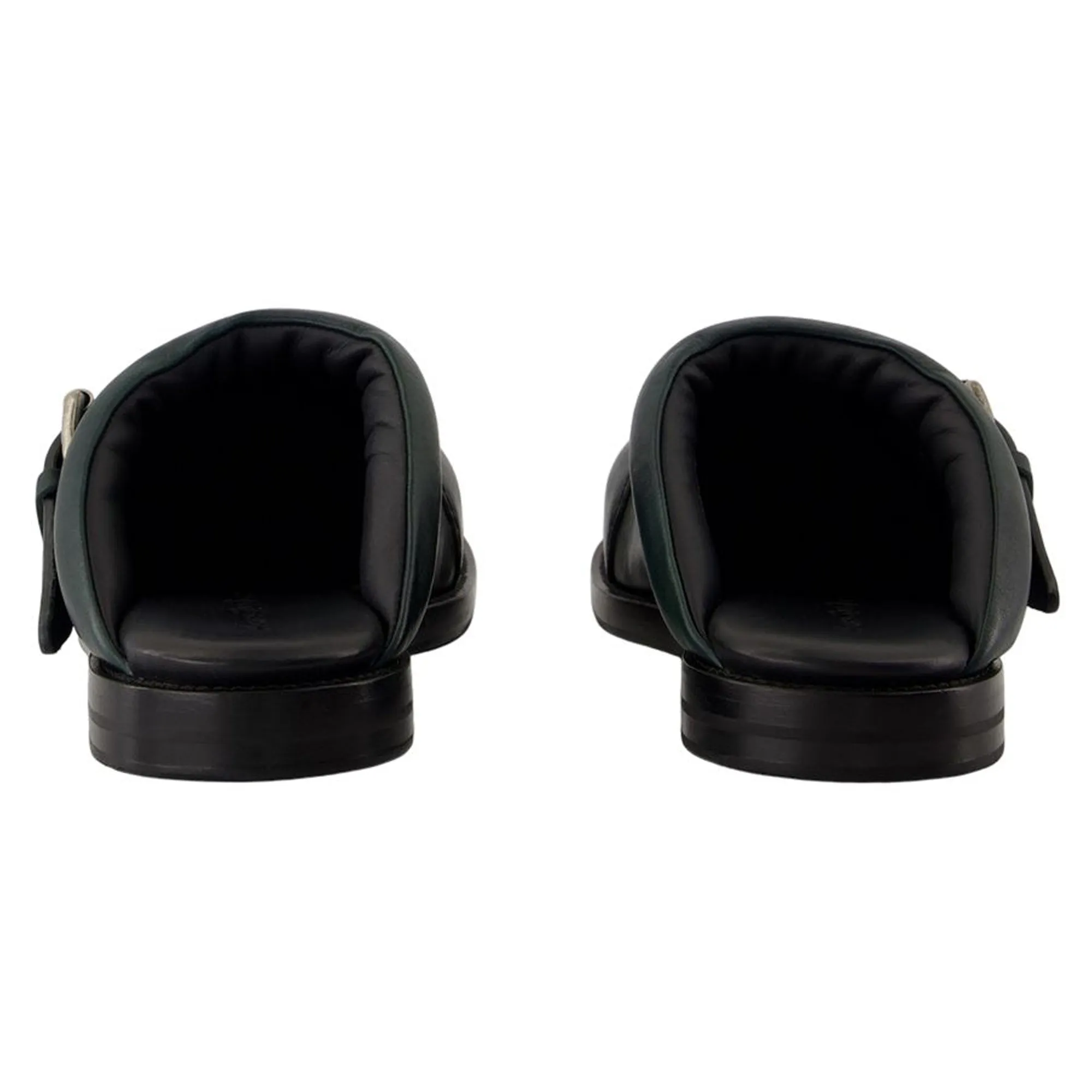Buckle Mules - Acne Studios - Leather - Green