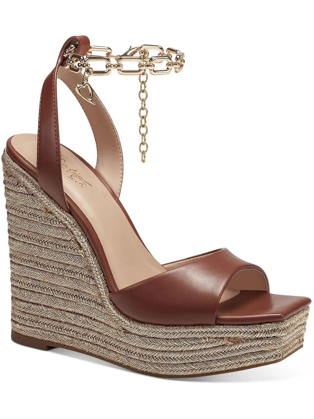 Caden Womens Chain Wedge Espadrilles