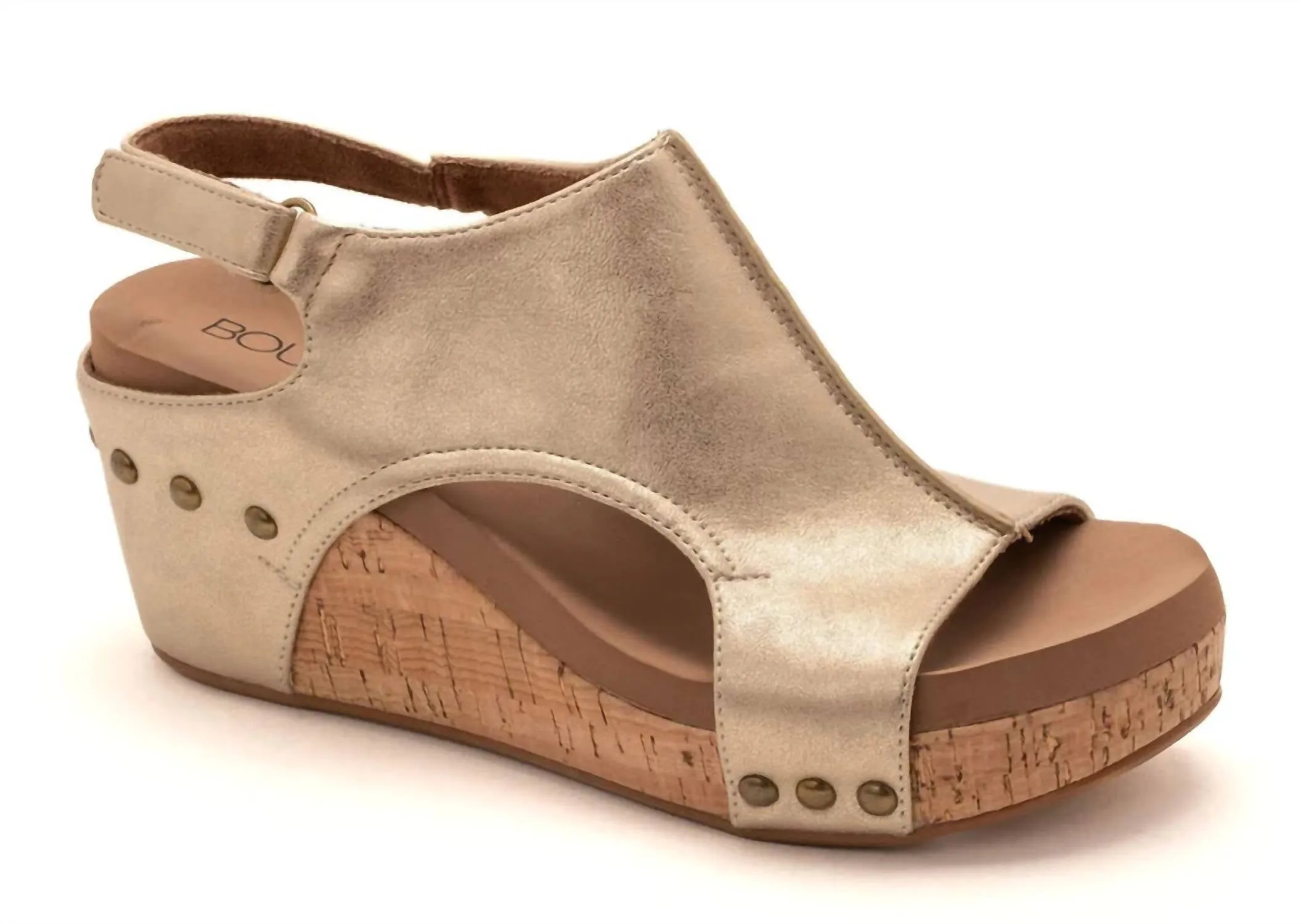Carley Wedge In Antique Gold