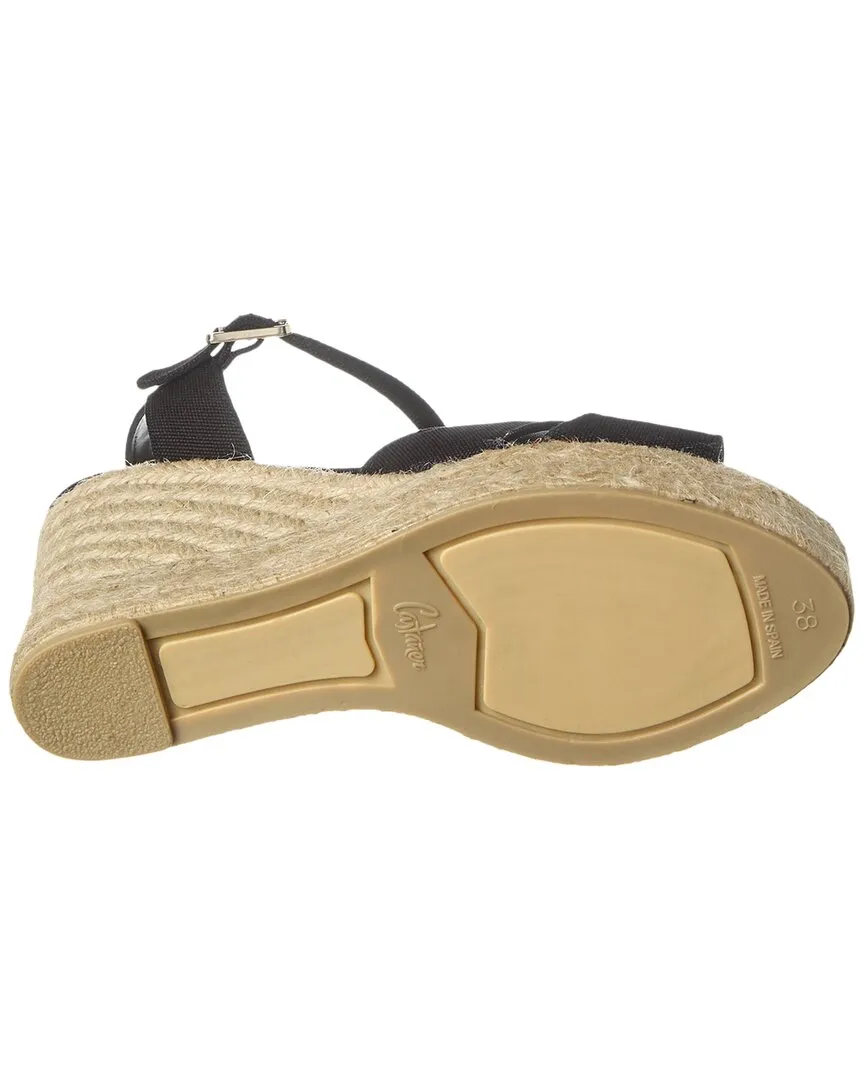 Castaer Blaudell 80 Canvas Wedge Espadrille