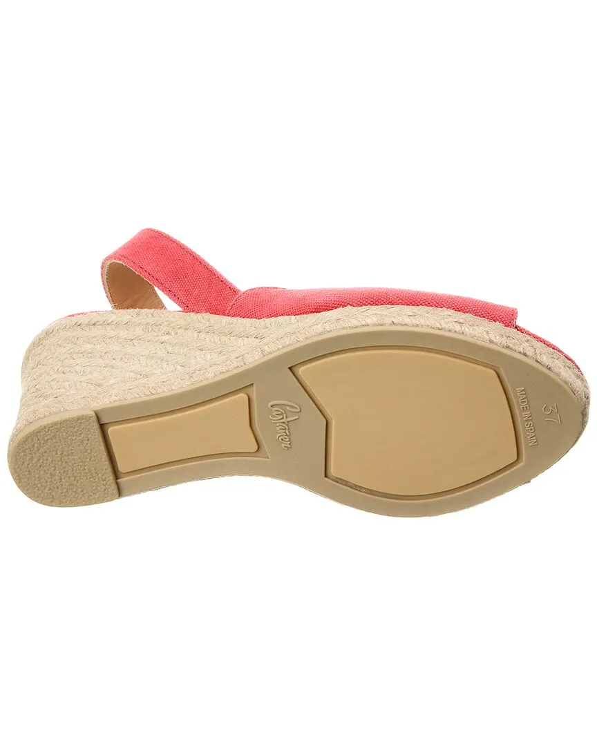 Castaer Brisa Canvas Slingback Wedge Sandal