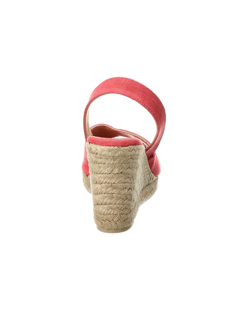 Castaer Brisa Canvas Slingback Wedge Sandal