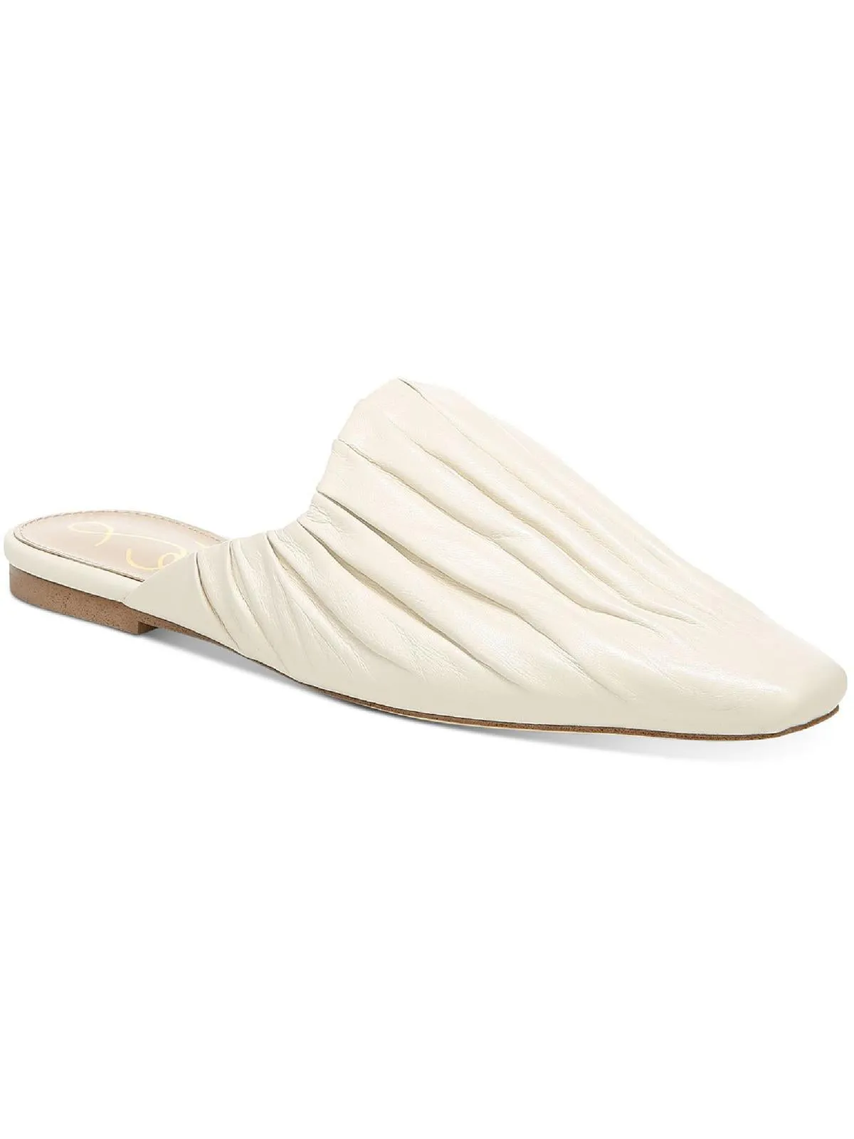 Cecilia Womens Leather Slip On Mules