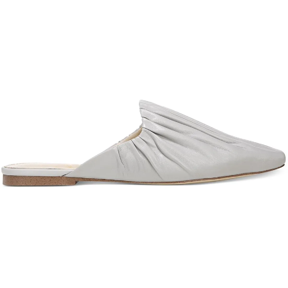 Cecilia Womens Leather Slip On Mules