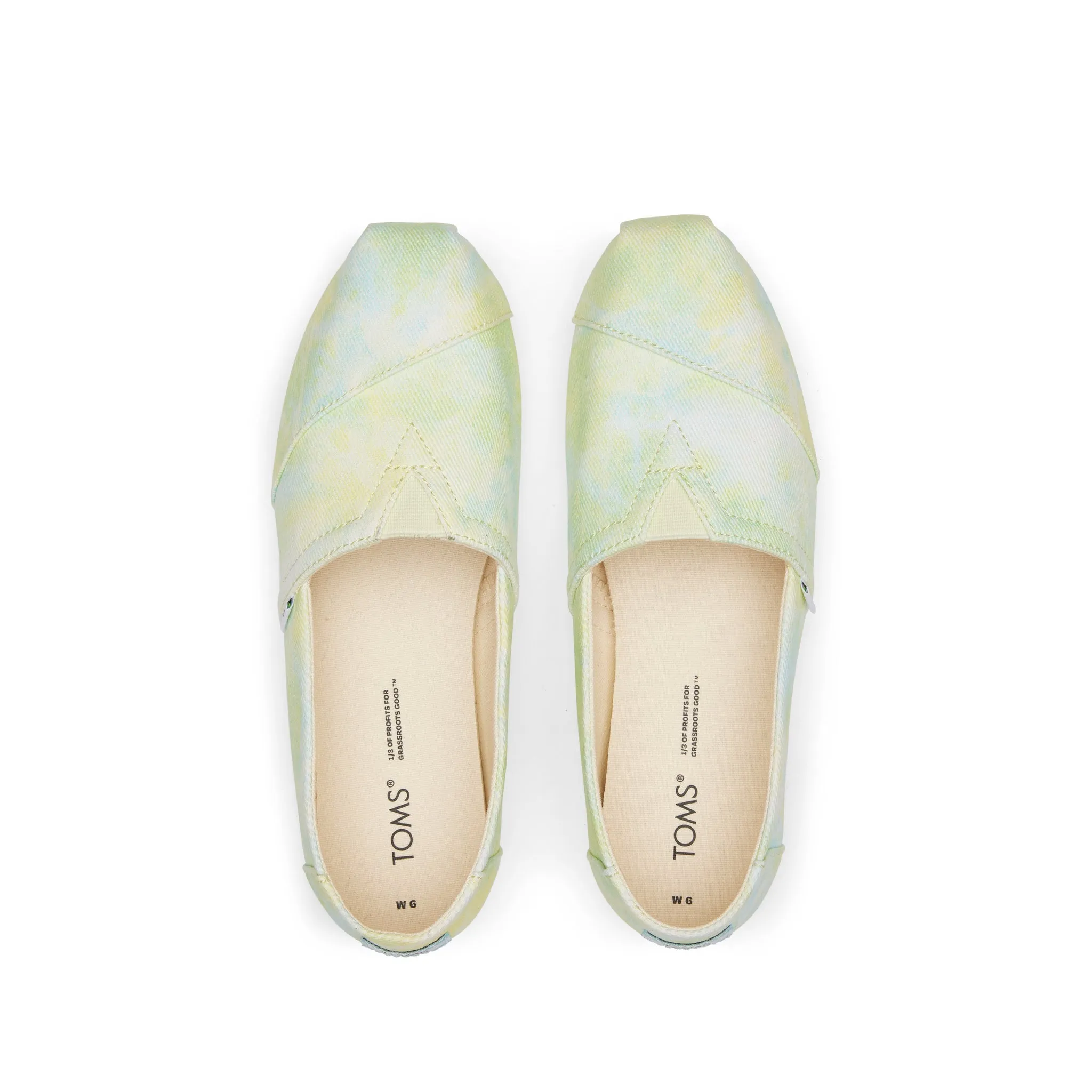 Classic Alpargata Neon Yellow Lime Tie-Dye