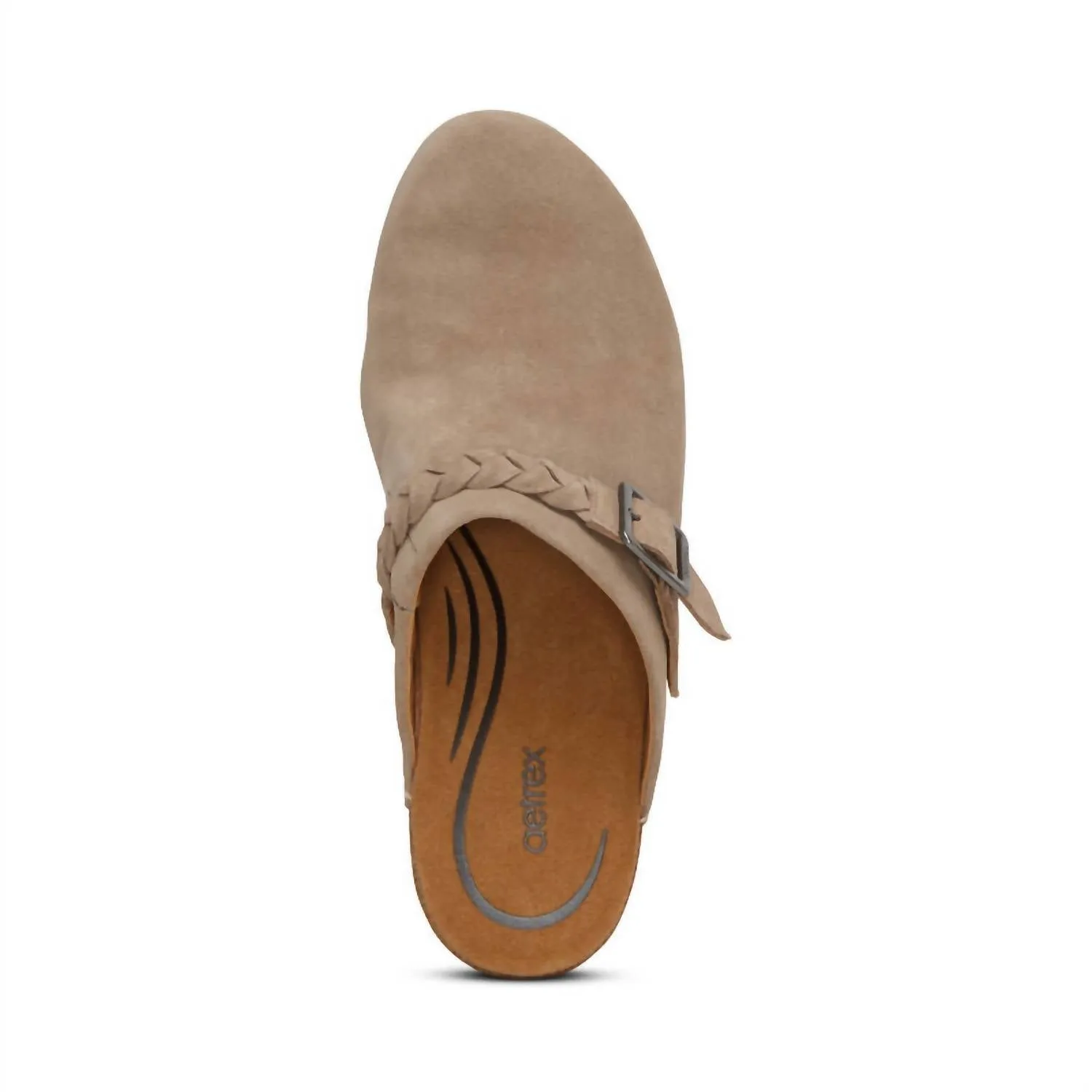 Corey Cork Clog Heel In Taupe