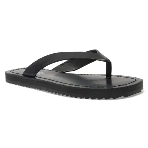 Corfu Flat in Black Smooth
