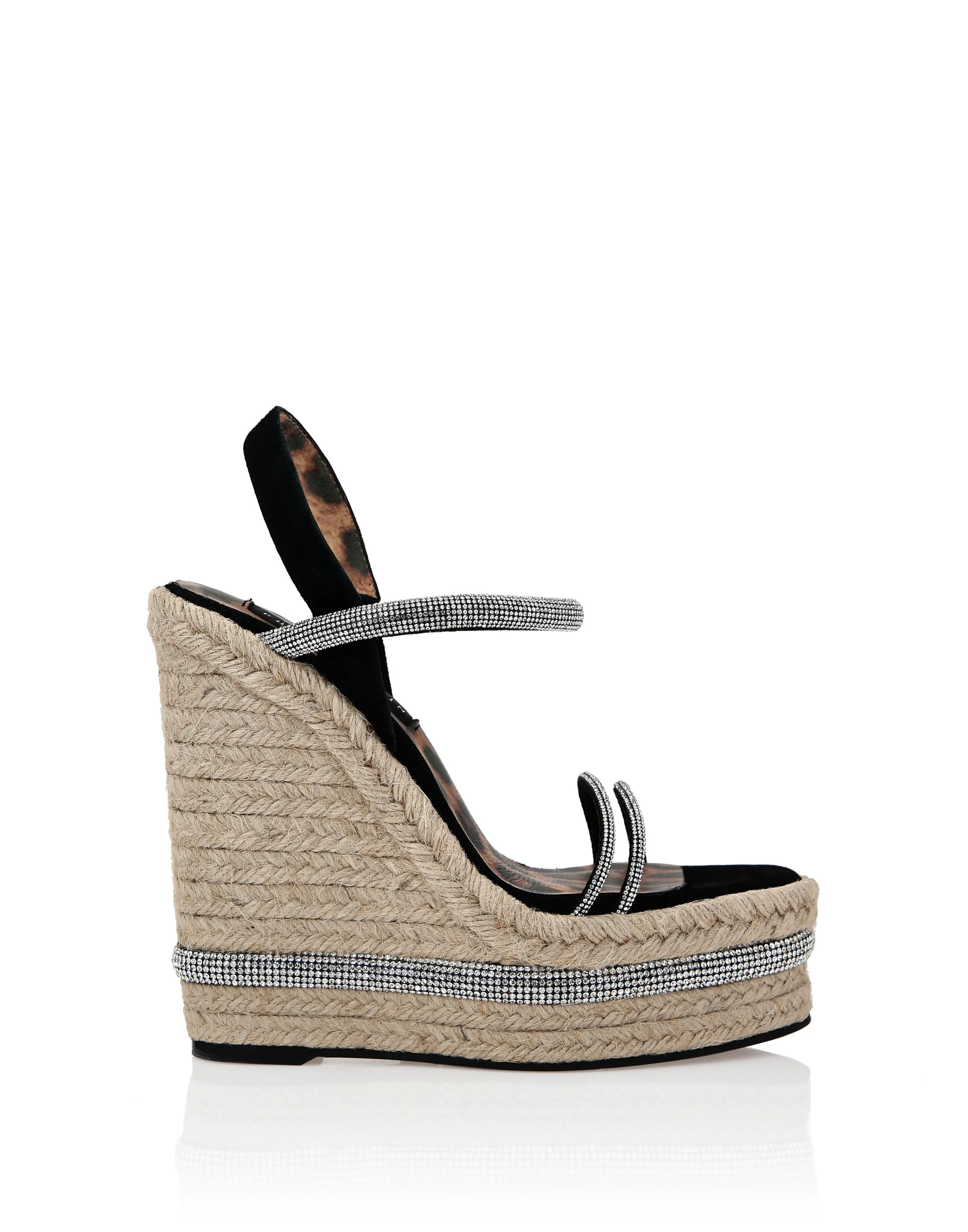 Crystal Wedge Sandals