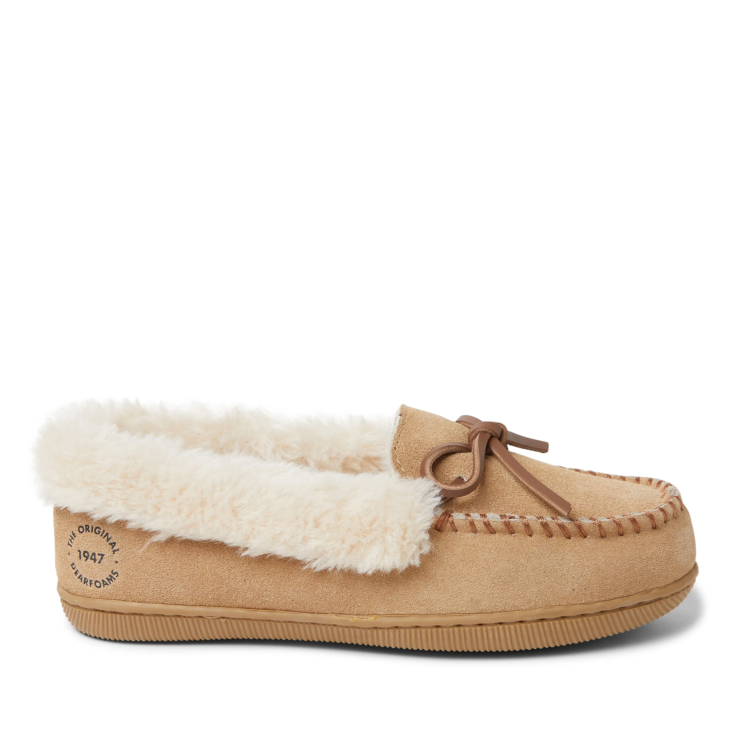 Dearfoams Women's Bethany Genuine Suede Moccasin