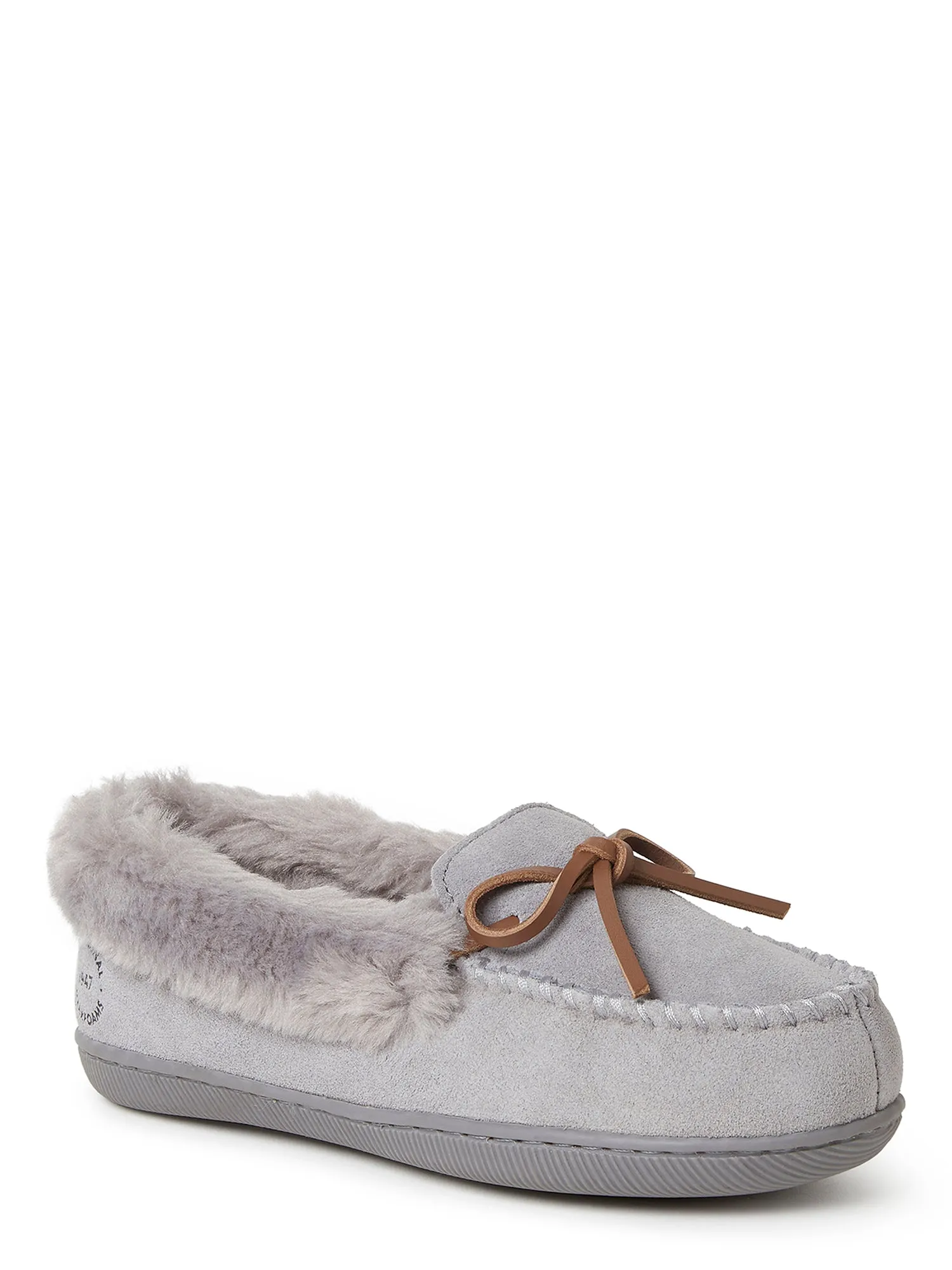 Dearfoams Women's Bethany Genuine Suede Moccasin
