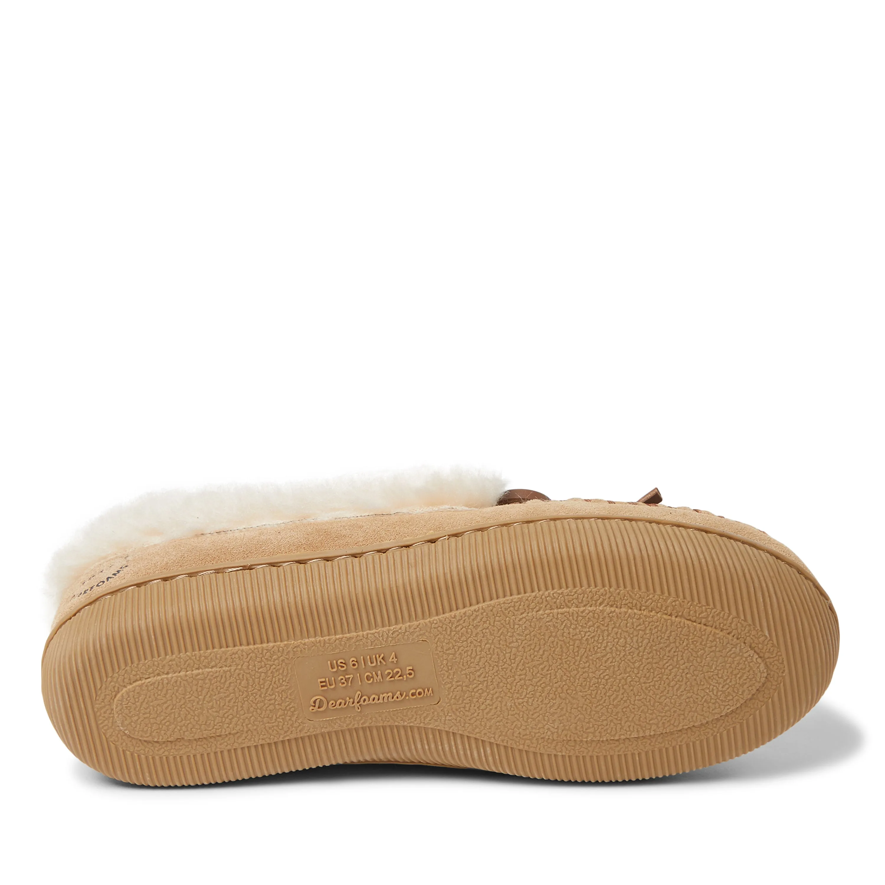 Dearfoams Women's Bethany Genuine Suede Moccasin