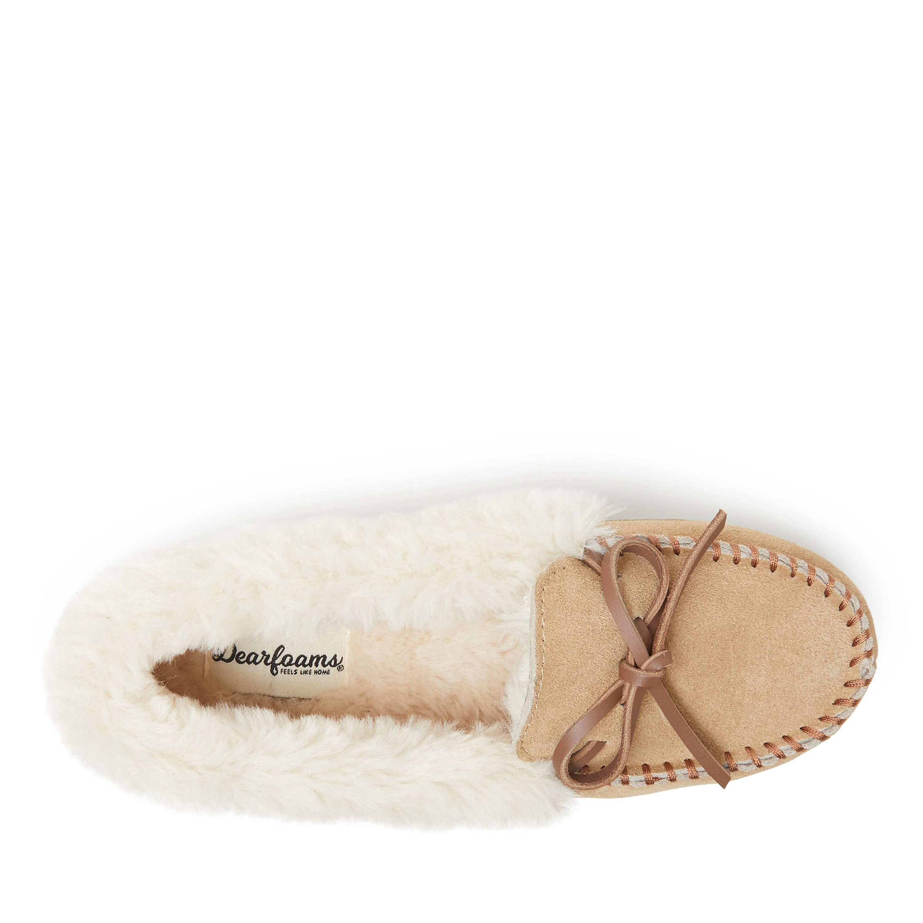 Dearfoams Women's Bethany Genuine Suede Moccasin