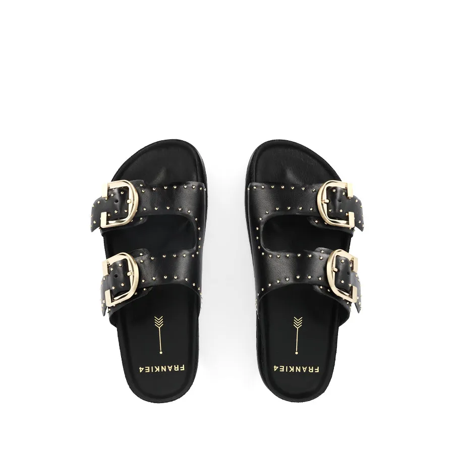 DEON - BLACK STUD LEATHER