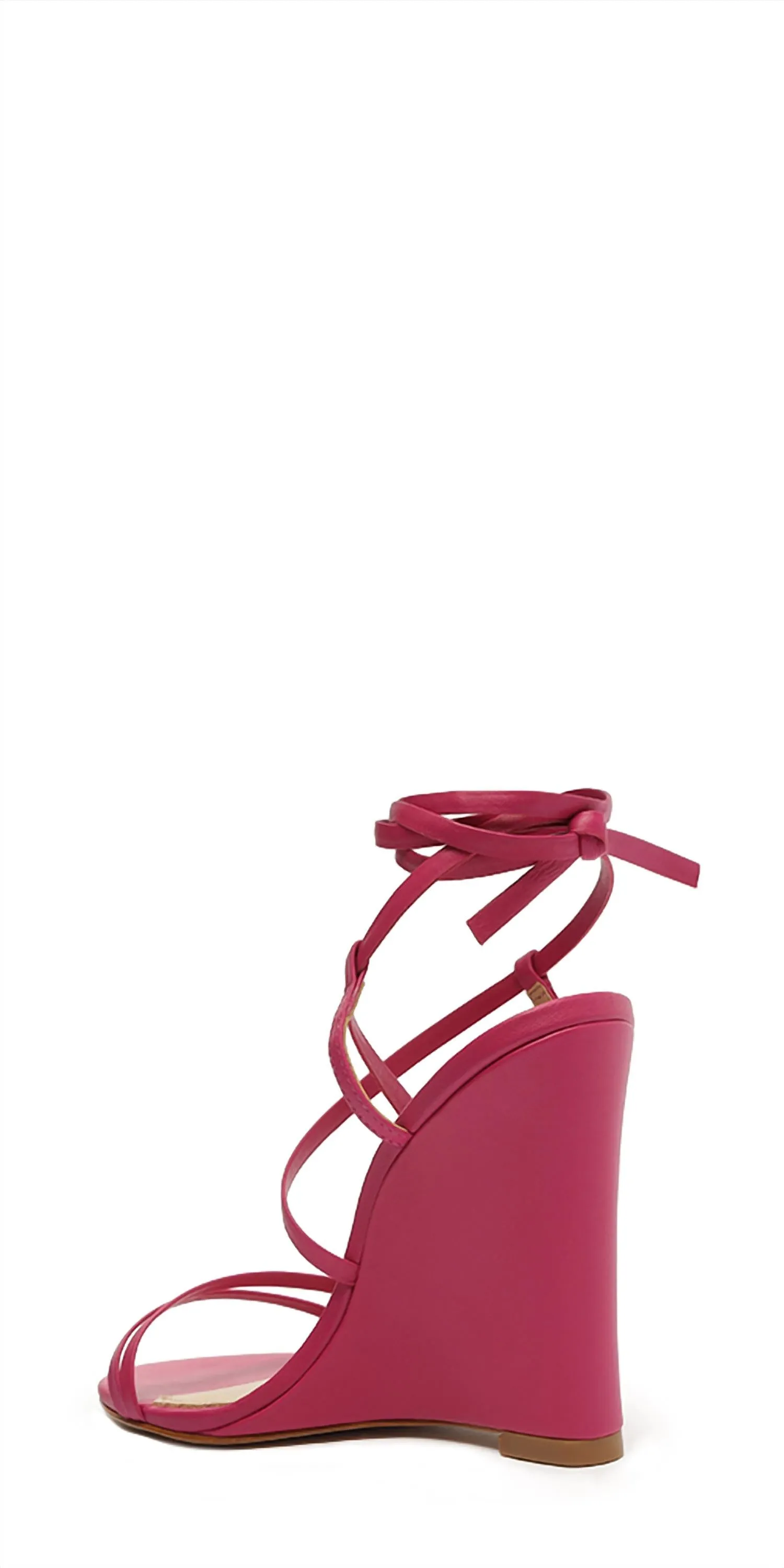 Deonne Wedge Sandals In Hot Pink