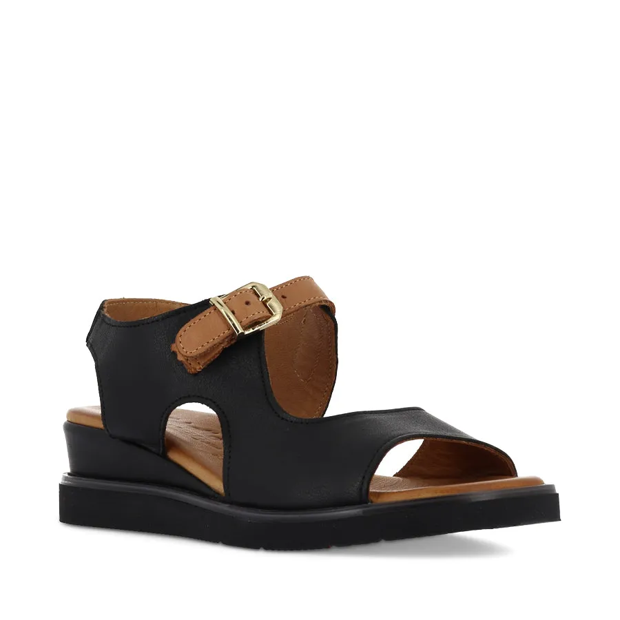 DRILLA - BLACK/TAN LEATHER