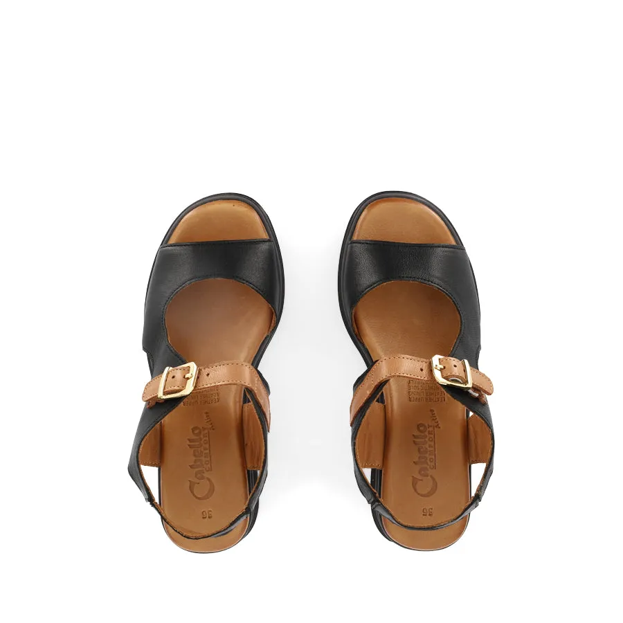 DRILLA - BLACK/TAN LEATHER