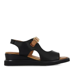DRILLA - BLACK/TAN LEATHER