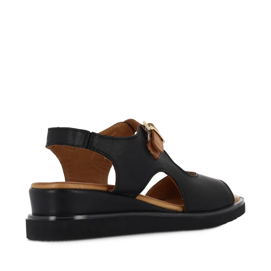 DRILLA - BLACK/TAN LEATHER