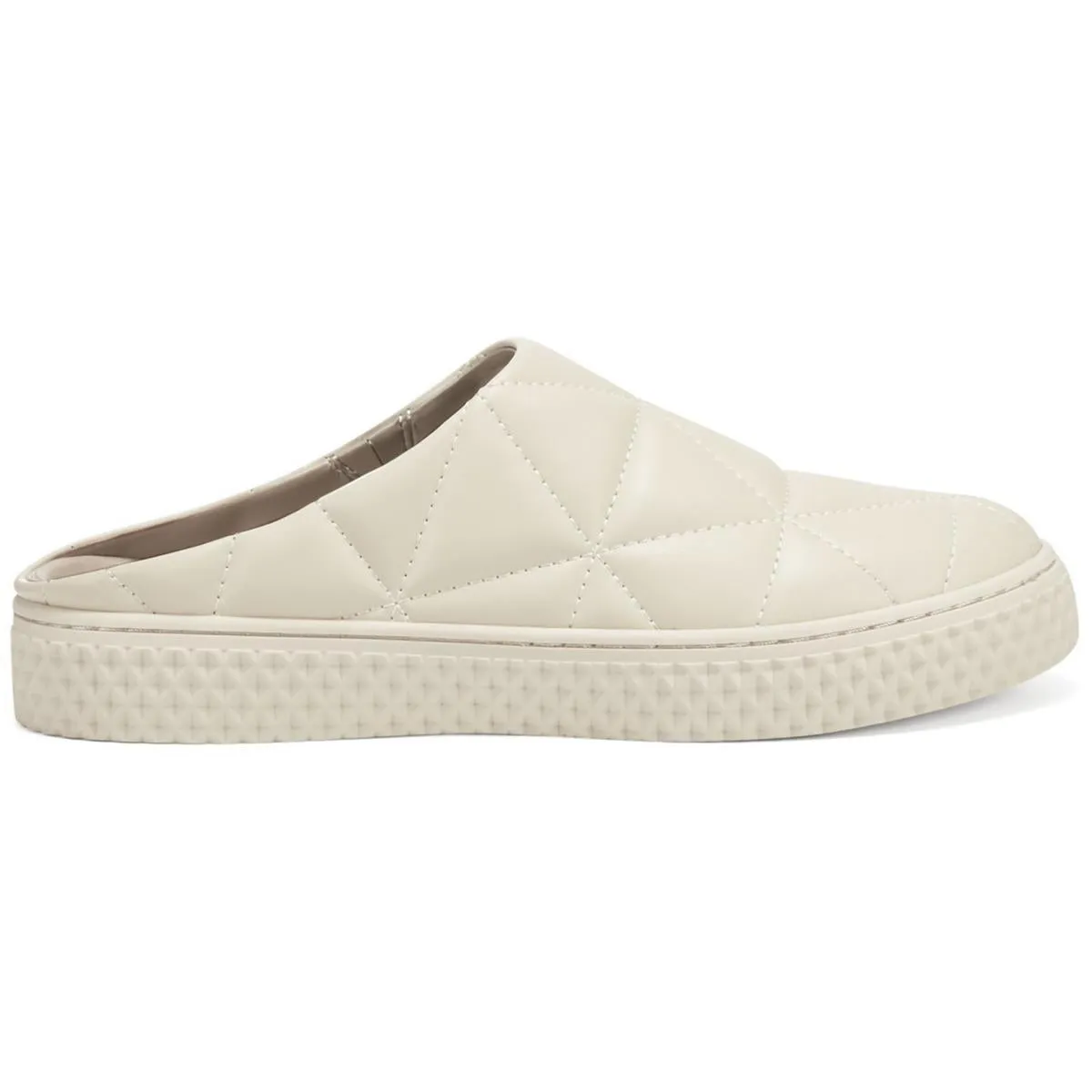Ella Womens Faux Leather Quilted Mules