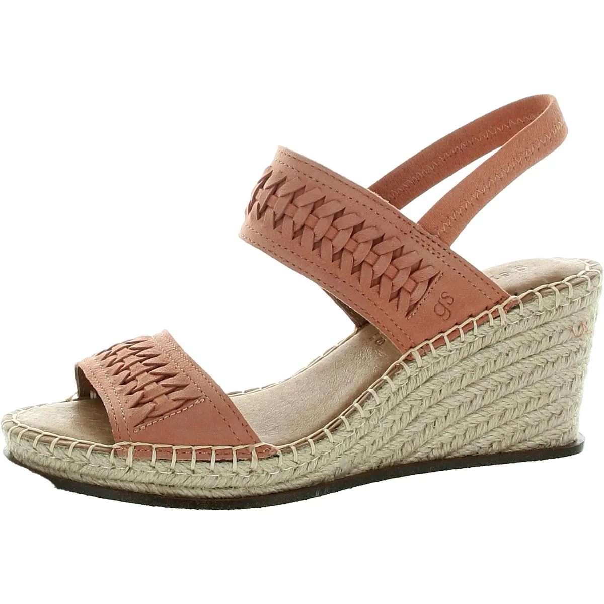 Elyssa Sporty Womens Leather Slingback Espadrilles