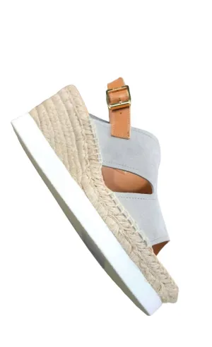 Espadrille Wedge In Khaki
