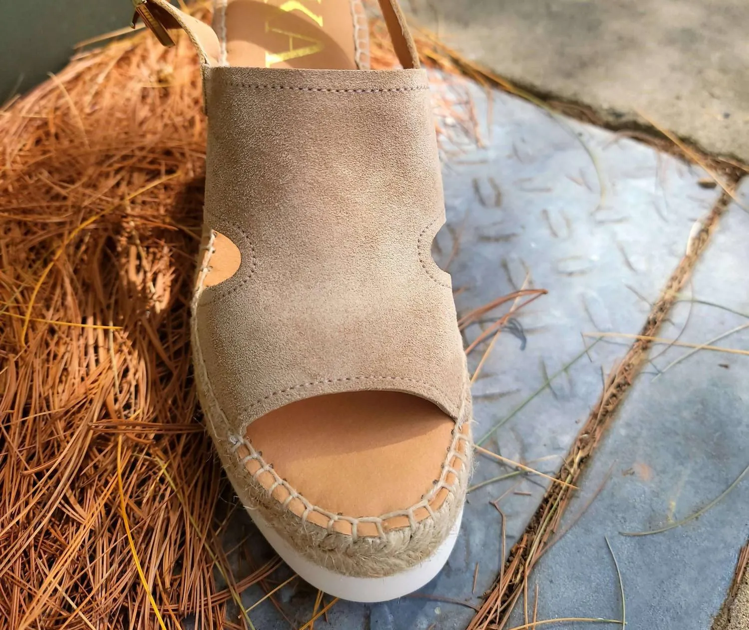 Espadrille Wedge In Nude