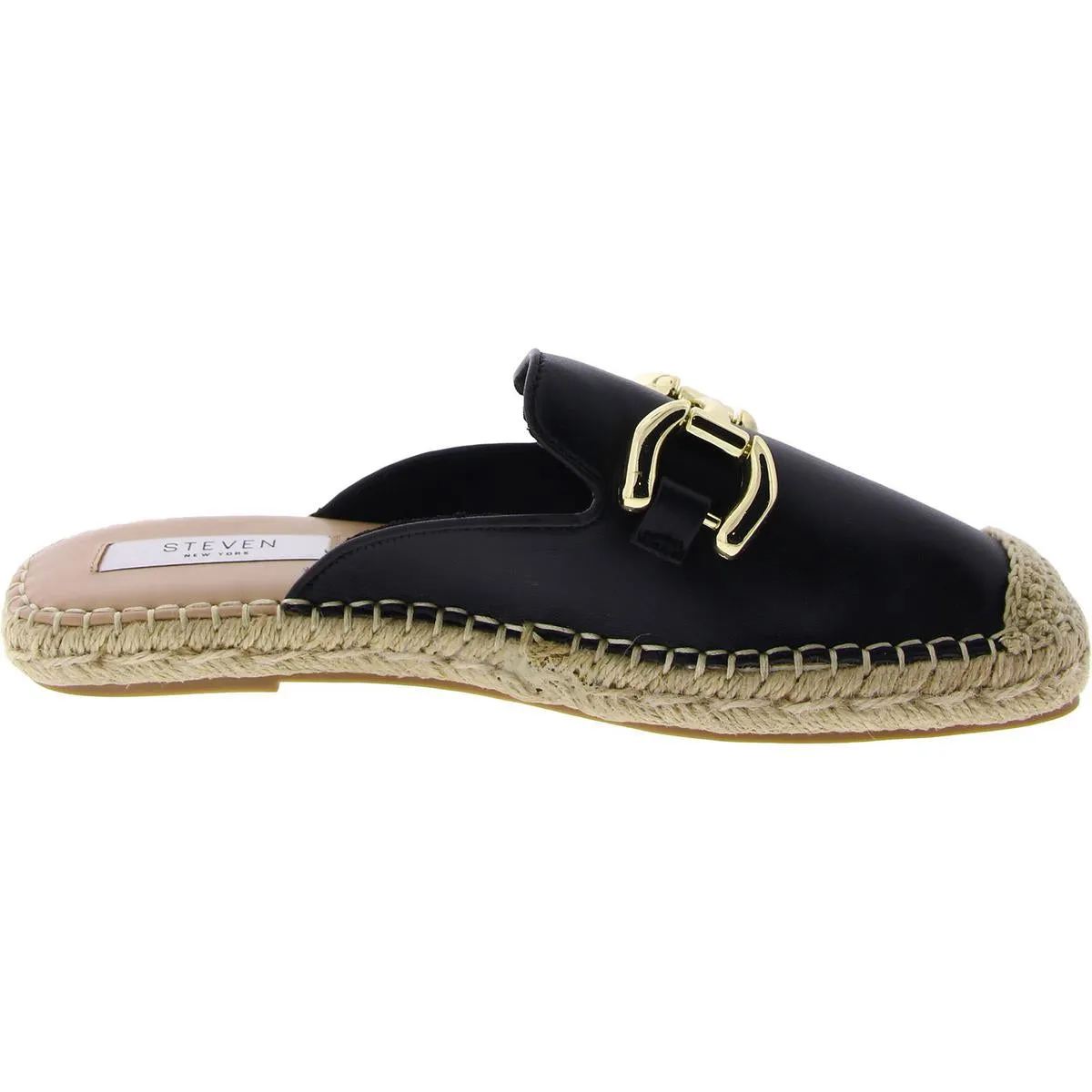 EVIE Womens Faux Leather Slip On Mules